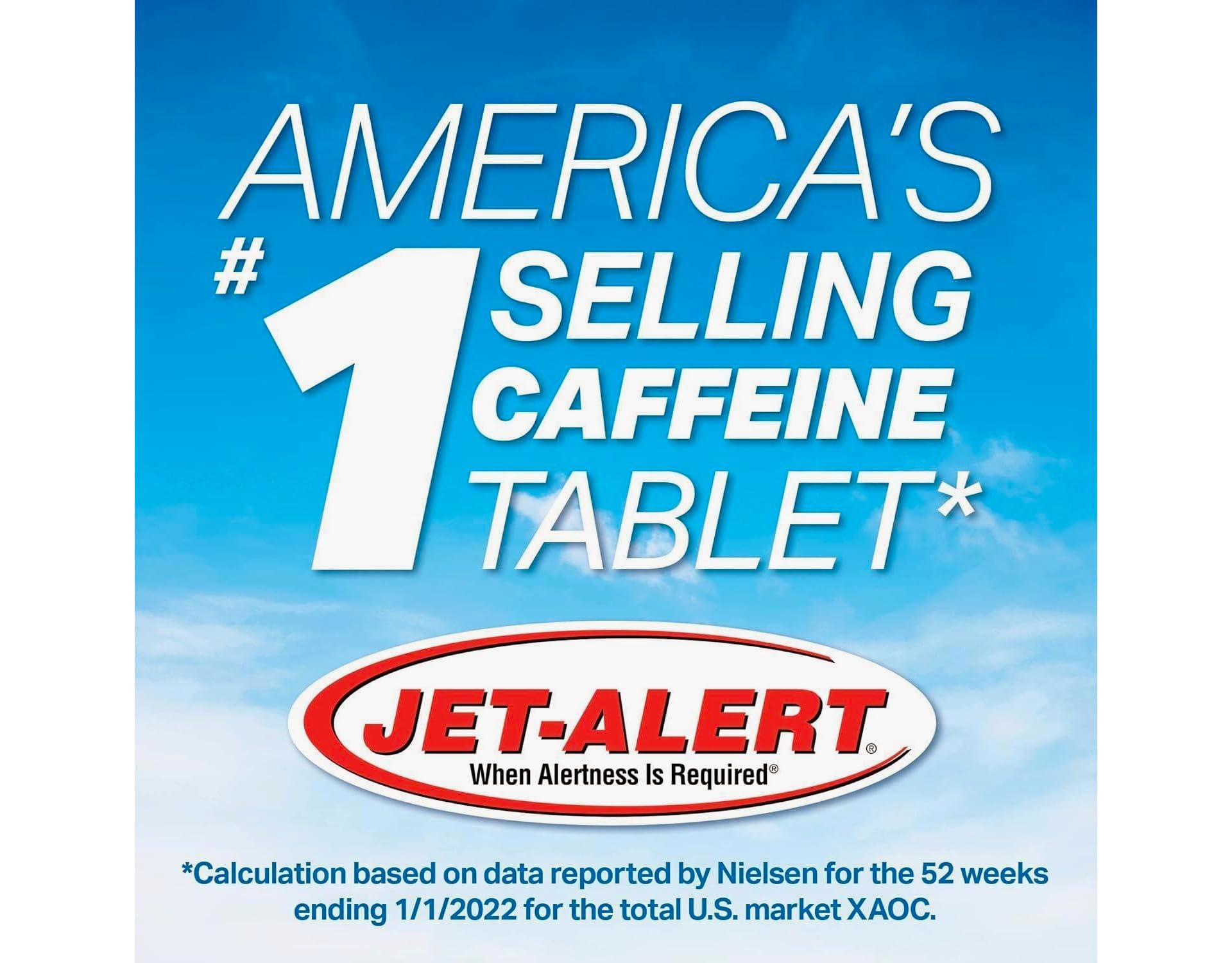 Jet-Alert doble-fuerza caja promocional mostrada para ahorro y conveniencia.