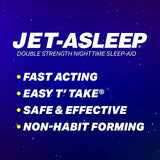 Jet-Asleep cápsulas recubiertas cerca detalla la textura suave para tragar.