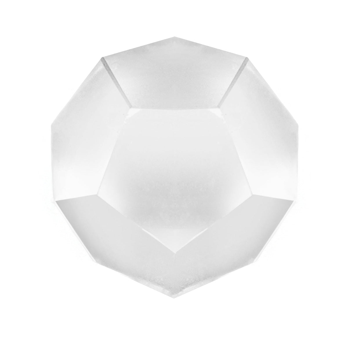 Jet International cristal cuarzo dodecaedro, ideal para meditación y claridad espiritual