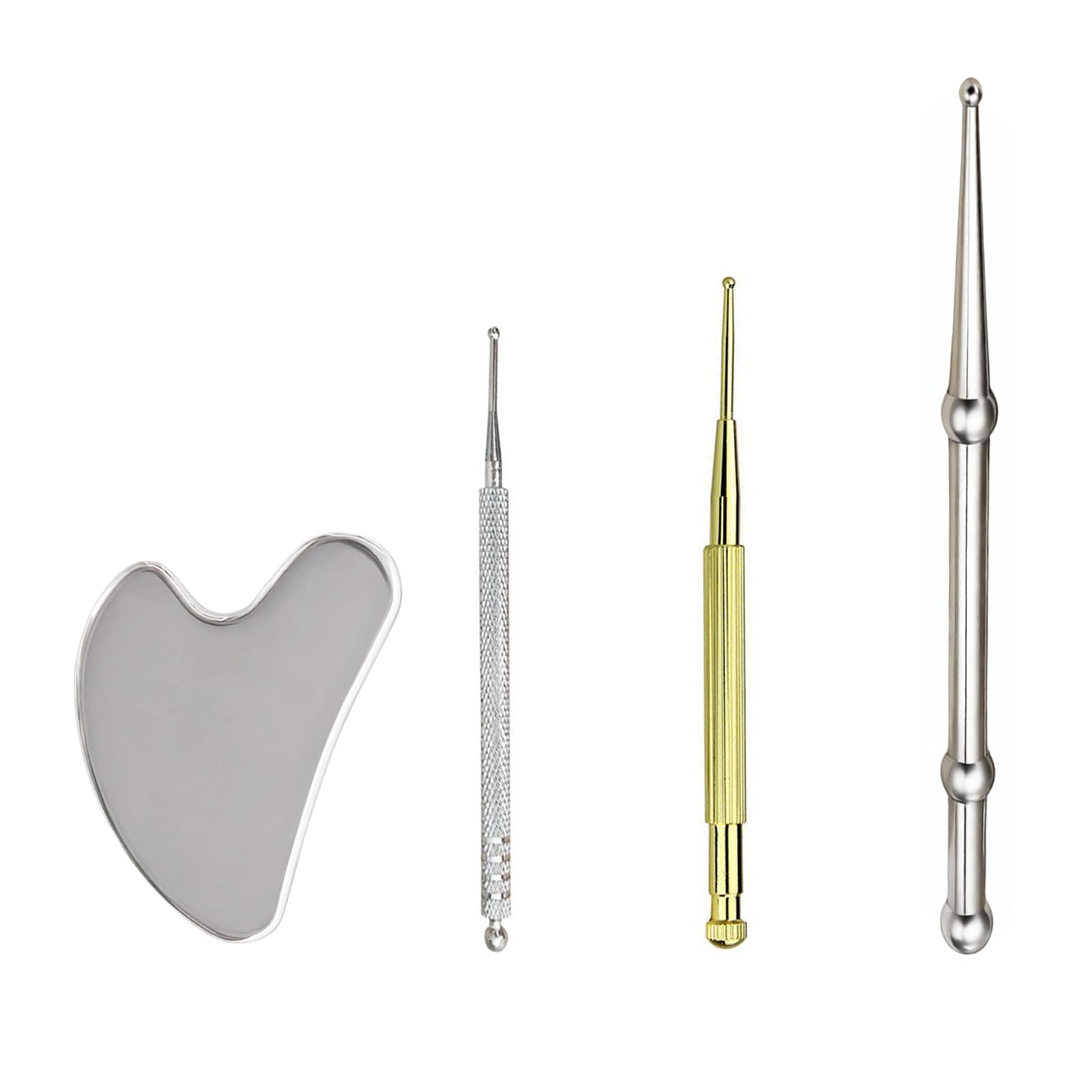 Puntera de cobre retráctil de JFGLORIX para masaje facial.