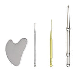Puntera de cobre retráctil de JFGLORIX para masaje facial.