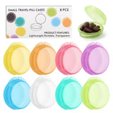 Pastillero de viaje JGB de 8 piezas, colorido y transparente para localización rápida