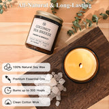 JGXLQ velas de soja sándalo ámbar para una textura aromática suave.