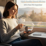 Pastillero libre de BPA con cierre seguro para transporte.