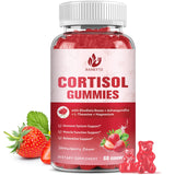 JIANKYTZ Cortisol Gummies, botella de vidrio, ideal para uso diario.