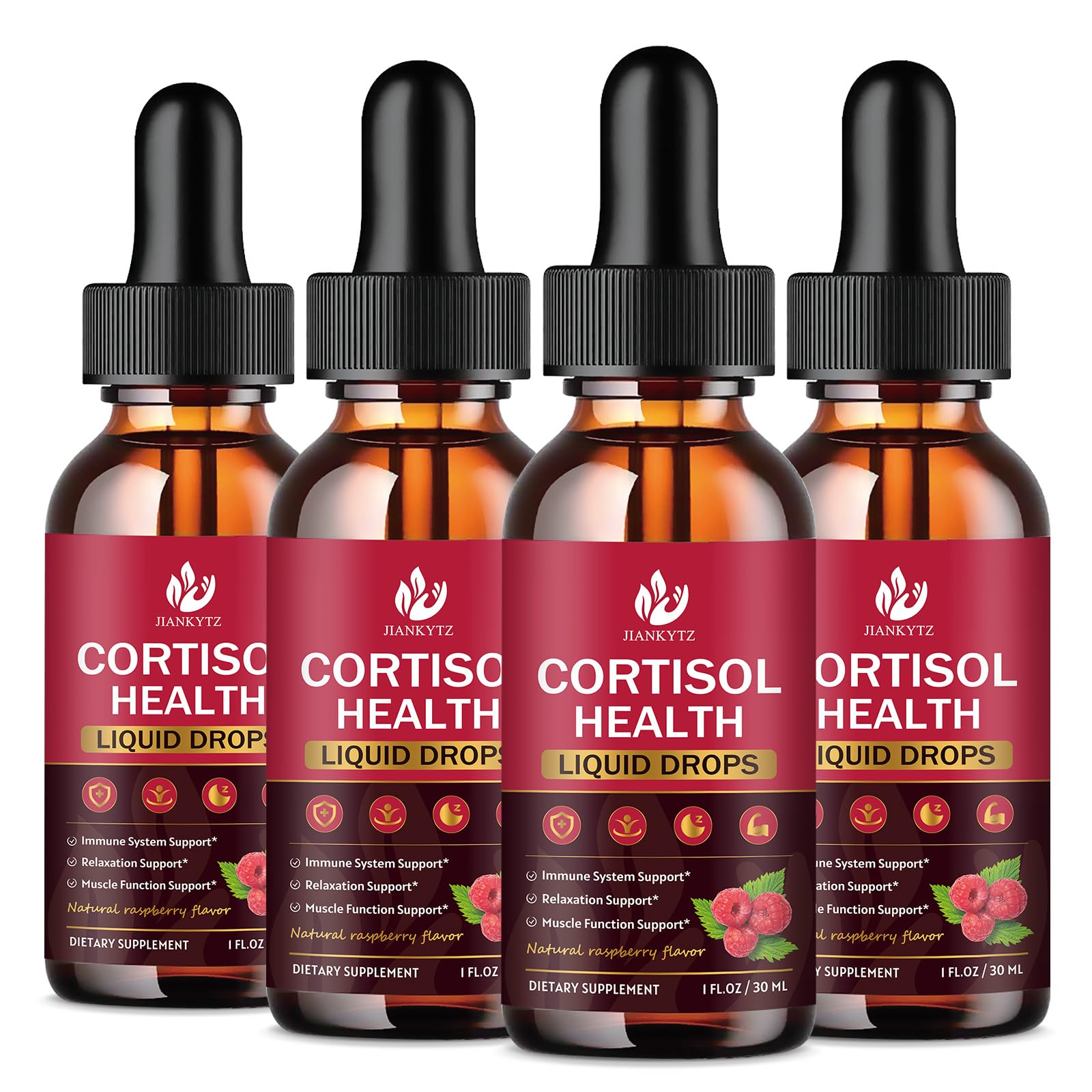 Jiankyztz Gotas de cortisol para mujer en botella, apoyo al equilibrio hormonal diario.