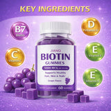 Gomitas JianQ Biotin para piel-radiante, piel más luminosa desde adentro.