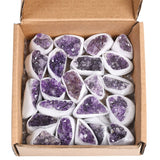 JIC Gem Amatista: cluster geoda natural, ideal para colección de minerales.