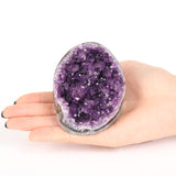 JIC Gem amatista Uruguay geoda cristal para centro de mesa.