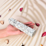 Balmatín quartz varita: punta hexagonal para sesiones de Reiki y balance mental.