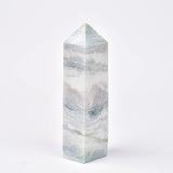 JIC Gem Celestita Quartz Torre Obelisco para equilibrio emocional y meditación diaria.