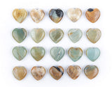 JIC Gem: corazones de fluorita 30 mm para decoración y energía suave