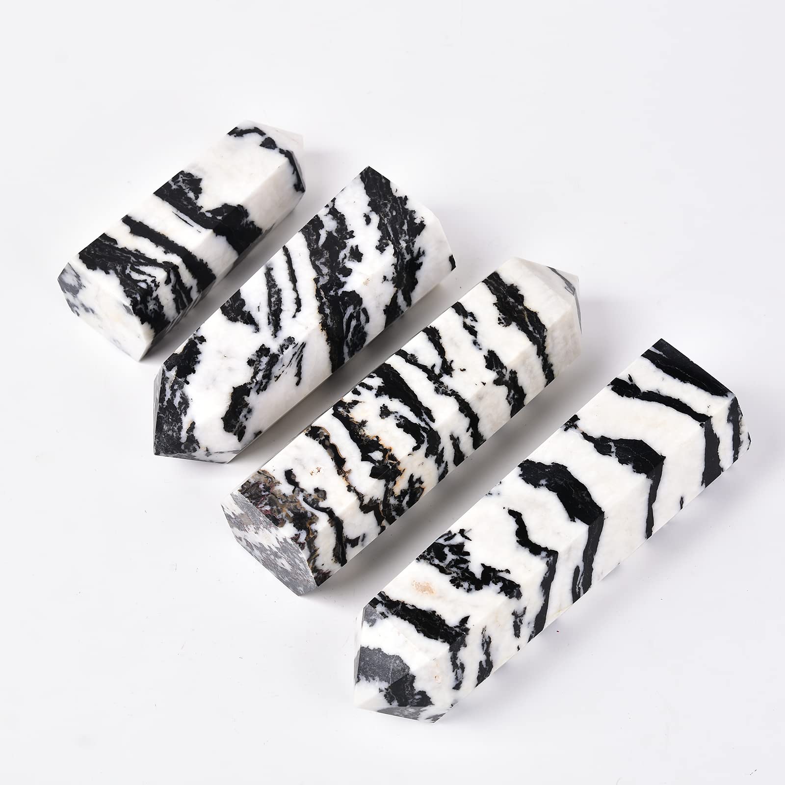 Cristal Zebra para meditación, promueve concentración y calma mental.