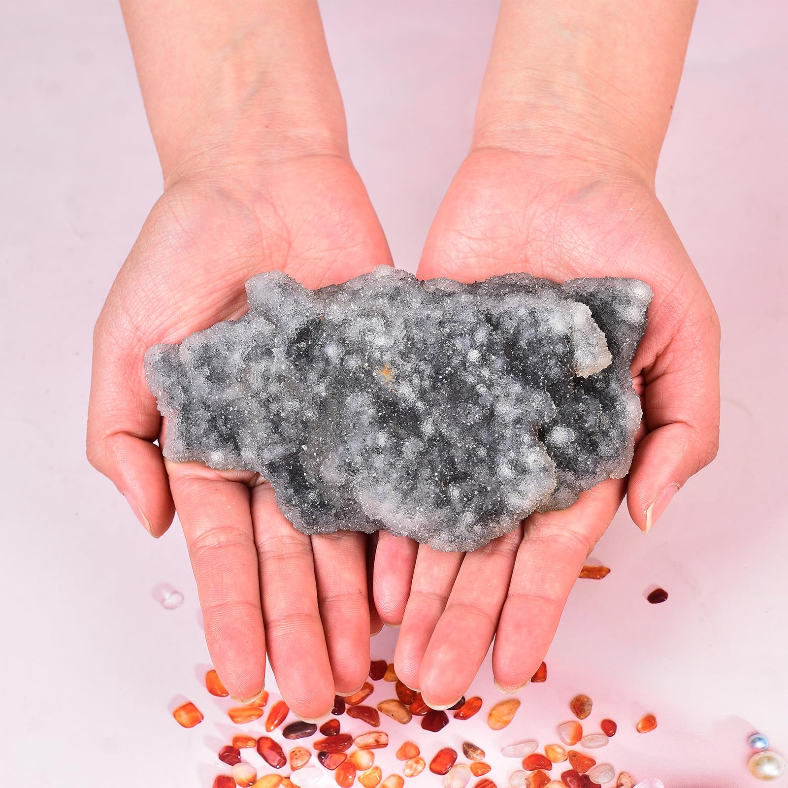 JIC Gem esfalerita: cristales variados para decoración y enfoque meditativo.