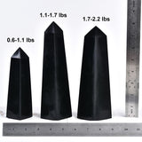 Cuadro de cristal obsidiana negra de JIC Gem para alineación de energías