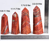 JIC Gem torre-cristal-jaspe-rojo como pieza decorativa de bienestar