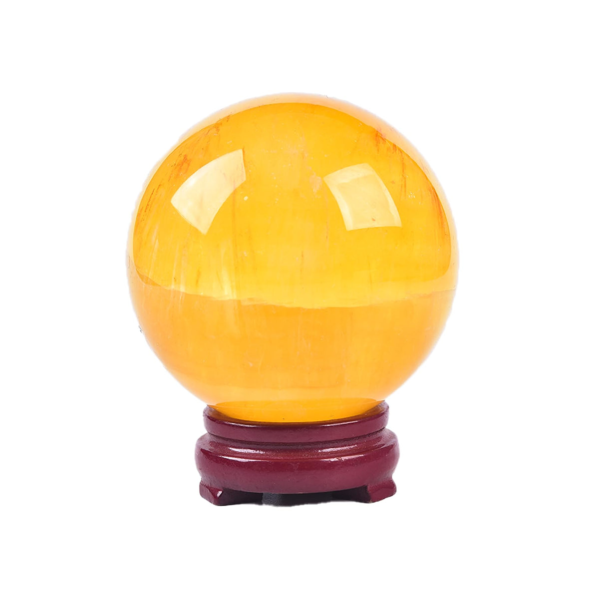Esfera de fluorita amarilla JIC Gem de 90–100 mm para meditación y decoración