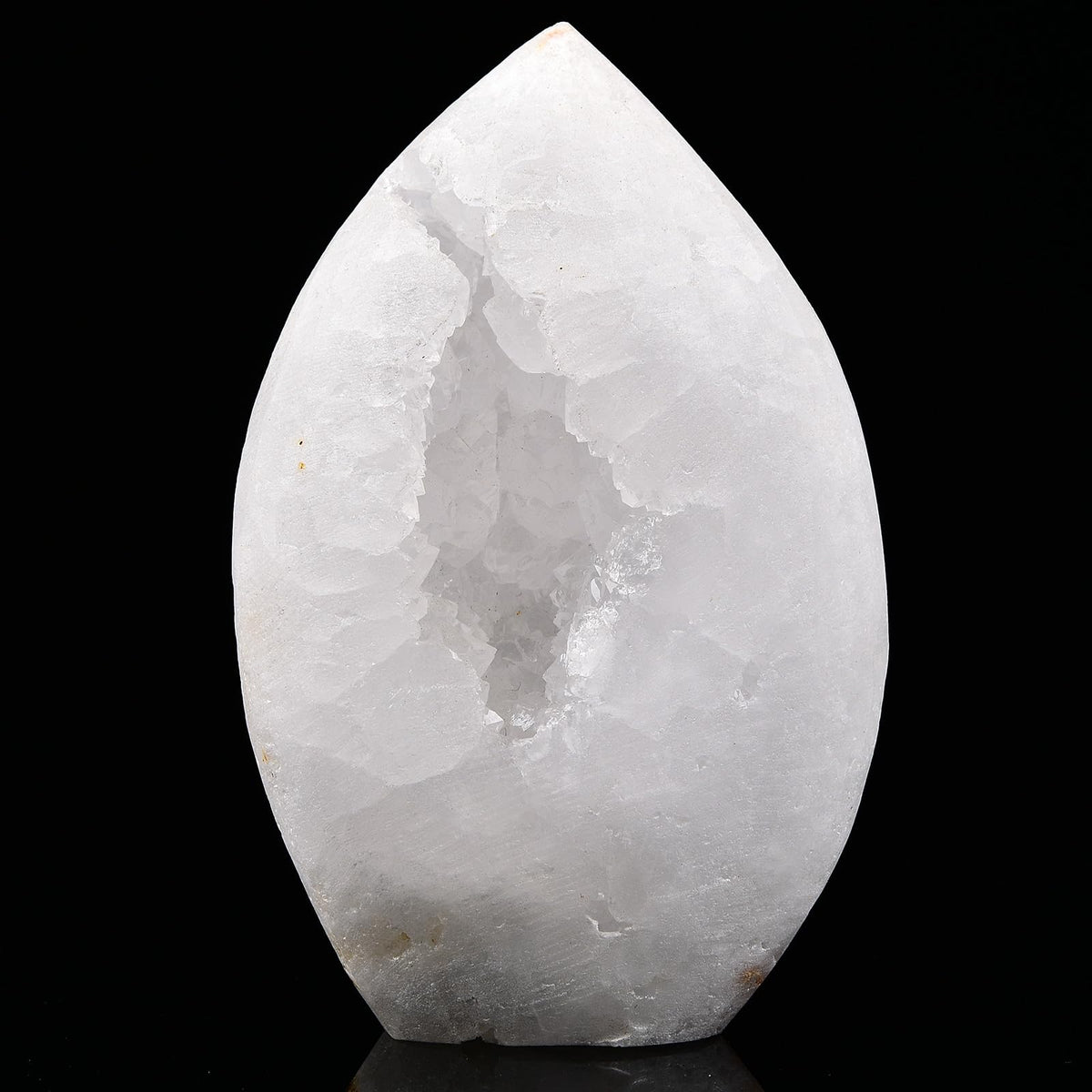 Geoda de cuarzo natural de JIC Gem, talla 3-6 pulgadas, ideal para decoración y meditación.