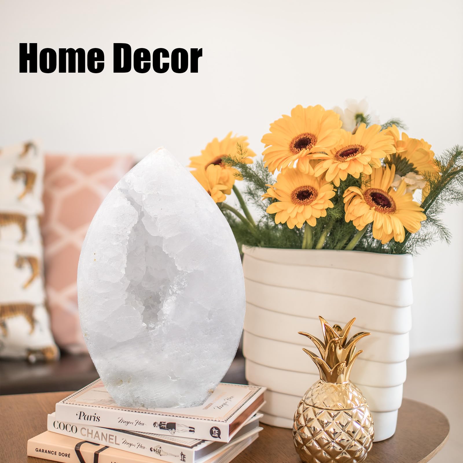 Geoda de cuarzo natural JIC Gem como regalo único y memorable.