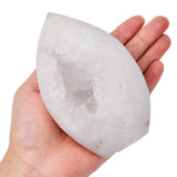 Geoda de cuarzo druzy de JIC Gem para escritorio y ambiente sereno.