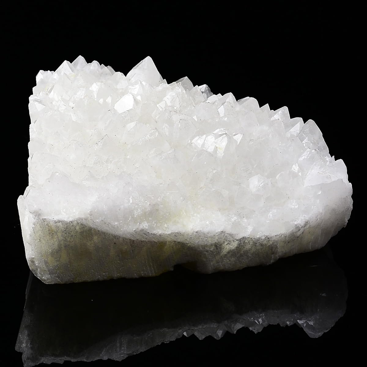 Geoda de cuarzo blanco JIC Gem, perfecta para decoración del hogar.