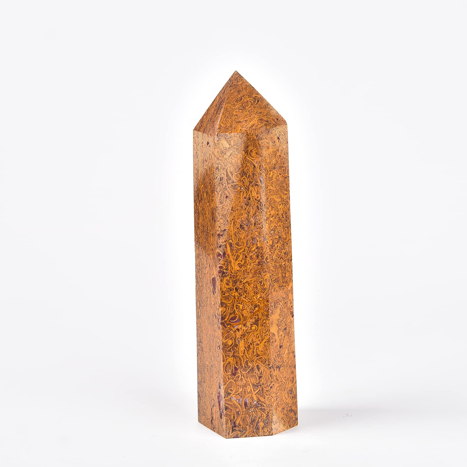 JIC Gem varita cristal dorado para meditacion y reiki en casa.