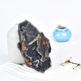 JIC Gem piedra decorativa esfalerita, ambiente equilibrado en interiores.