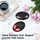Dos piezas palma África pulidas de JIC Gem para equilibrio emocional.