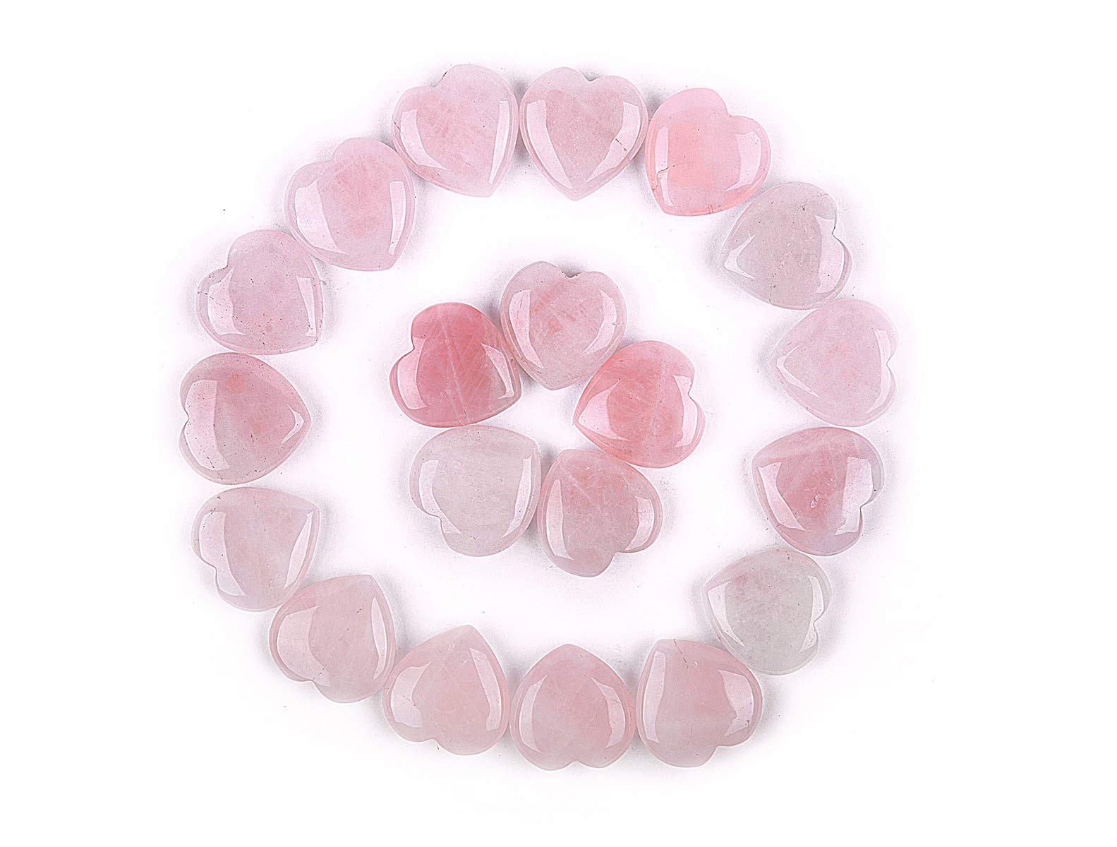JIC Gem: Corazón de cuarzo rosa para promover tranquilidad y armonía en casa.