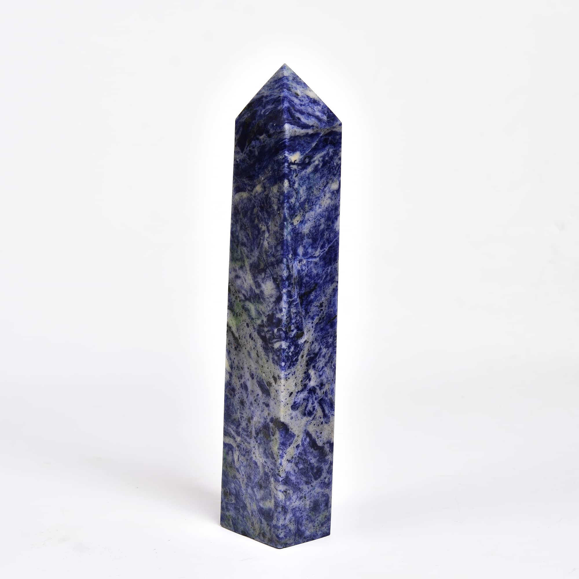 Pieza de sodalita azul de JIC Gem para equilibrio emocional y decoración.
