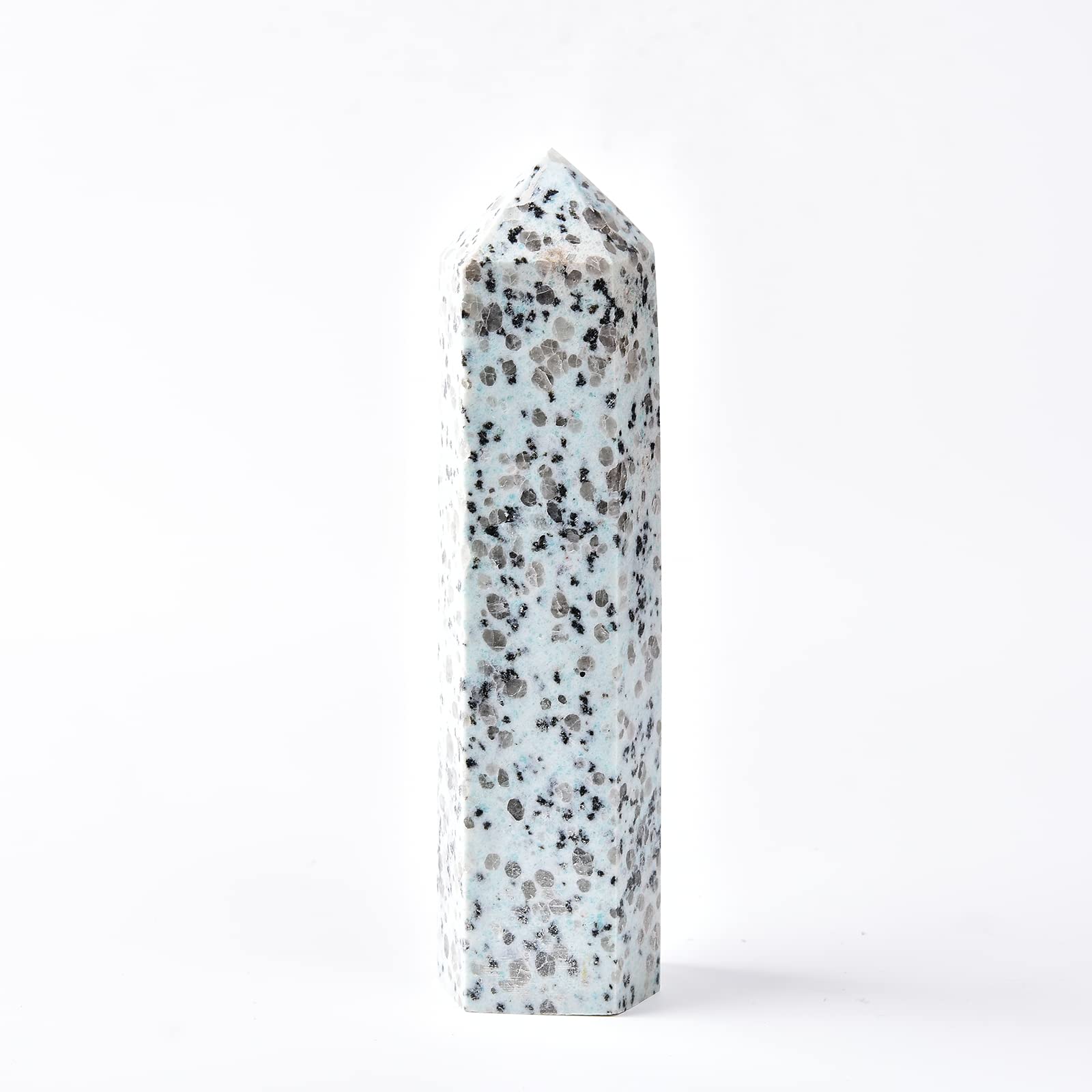 JIC Gem torre cristal balmatín grande: ideal para Reiki y meditación.