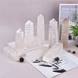 JIC Gem torre cristal cuarzo claro, ideal para oficina para concentración.