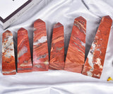 JIC Gem decoracion-zen-jaspe-rojo energía suave para rituales de relajación