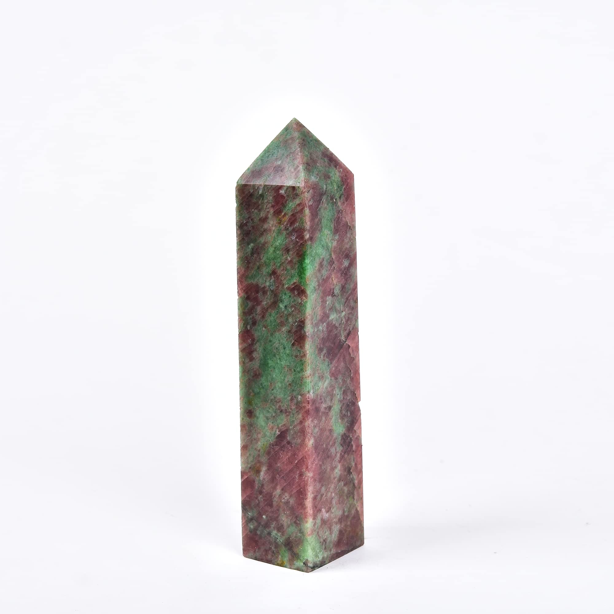 JIC Gem torre cristal simbiosis cuarzo fresa, ideal para reiki y calma espiritual.