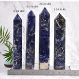 JIC Gem torre de cristal sodalita azul para enfoque y meditacion