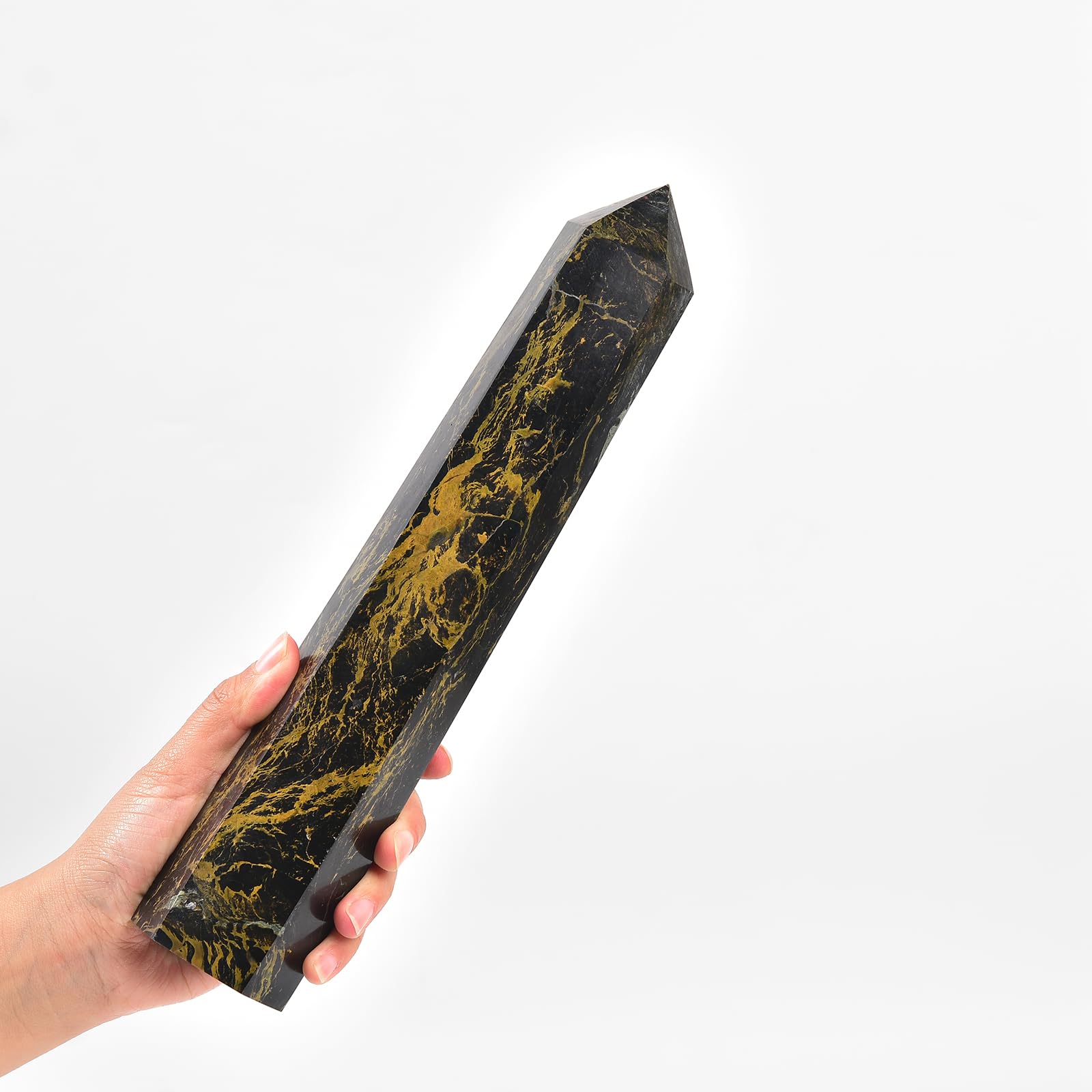 JIC Gem torre de puntas Pietersita para canalizar energía positiva.