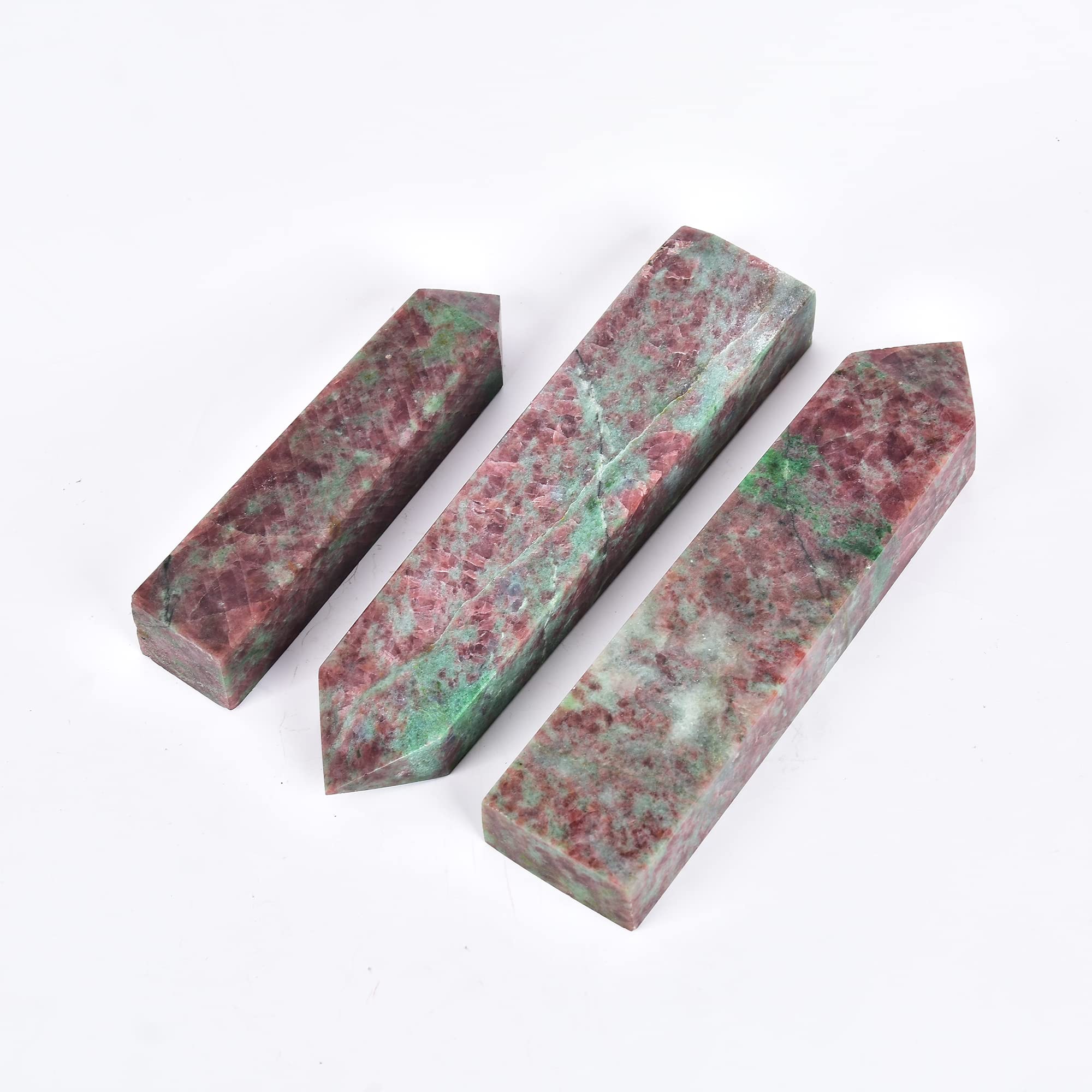 JIC Gem torre cuarzo fresa, enfoque energético para meditaciones.