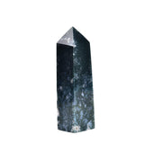 Torres de cristal JIC Gem en ágata acuática, aptas para Reiki y iluminación del ambiente