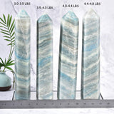 JIC Gem Torre de cristal Trolleite para prácticas de meditación.