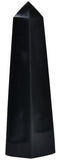 Varita de obsidiana negra de JIC Gem con 4 puntas facetadas para enfoque y protección