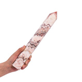 Varita de cuarzo jade colorido de JIC Gem para decorar y equilibrar espacios.