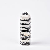 Varita de cristal Zebra de JIC Gem, 6 facetas, ideal para meditación y equilibrio.