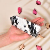 JIC Gem Varita de cristal Zebra Jasper para enfocarse durante reiki