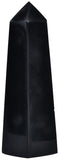 JIC Gem varita obsidiana negra con 4 facetas para enfoque energético.