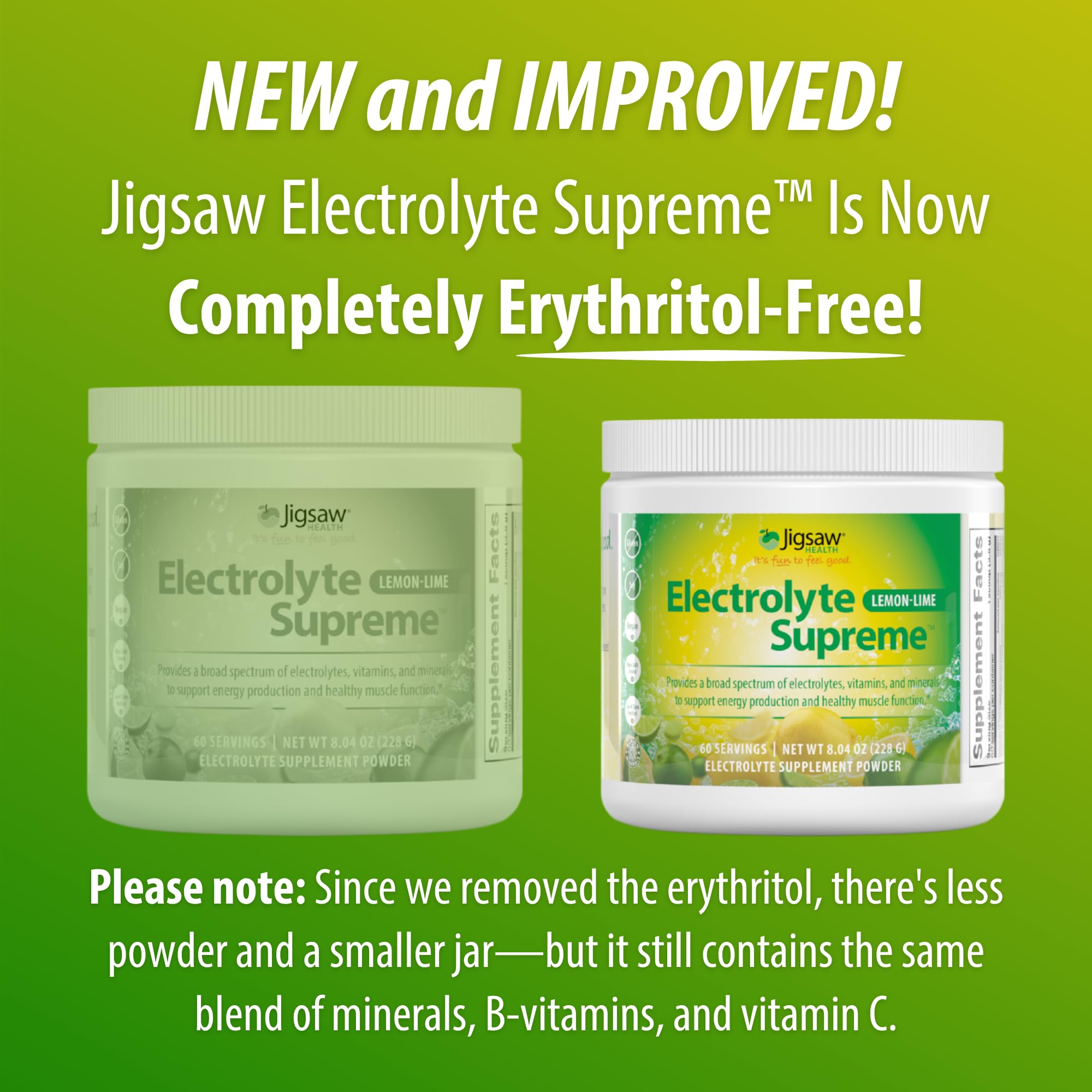 Jigsaw Health Electrolyte Supreme, cuchara medidora para porciones precisas.