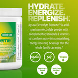 Jigsaw Health Electrolyte Supreme, polvo sabor cítrico-limón listo para mezclar.