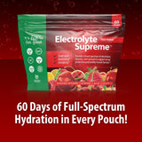 Presentación de 60 porciones de Jigsaw Electrolyte Supreme para uso diario.