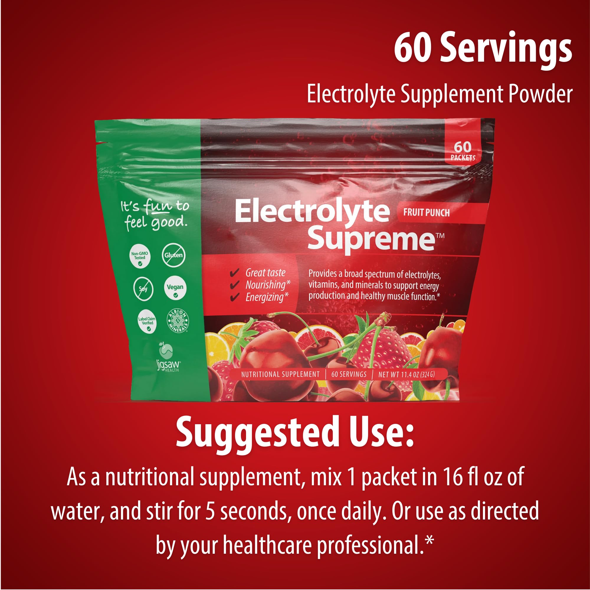 Uso diario de Jigsaw Electrolyte Supreme para hidratación diaria.