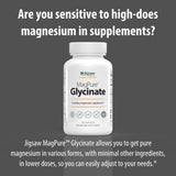 Jigsaw Health MagPure Glycinate: L-Leucina como antiaglomerante natural, disolución uniforme.