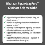 Jigsaw Health MagPure Glycinate: frasco de 120 porciones para planificar hábitos.